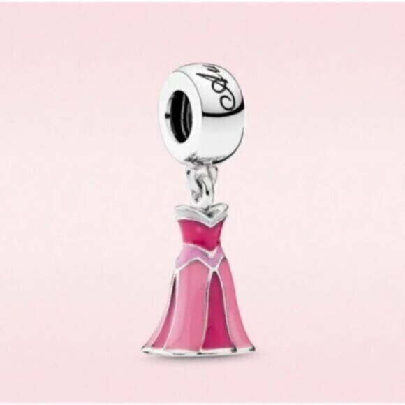 ✅PANDORA Disney Aurora Sleeping Beauty Dress Charm - Picture 1 of 2